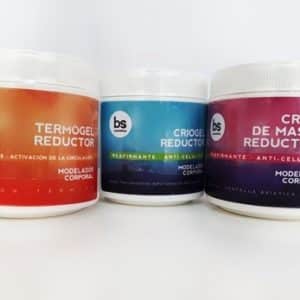 Kit completo reductivo BS Criogel, Termogel y Crema 500g