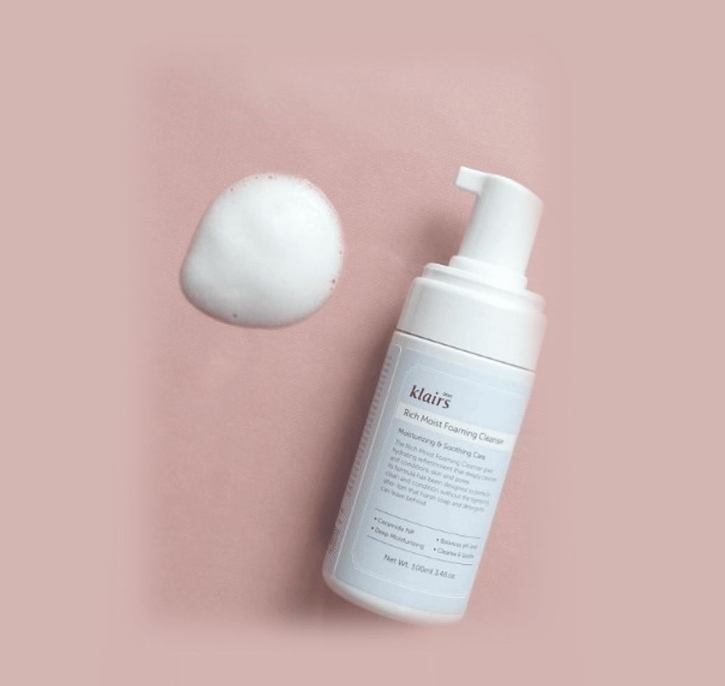 la moist foaming face wash