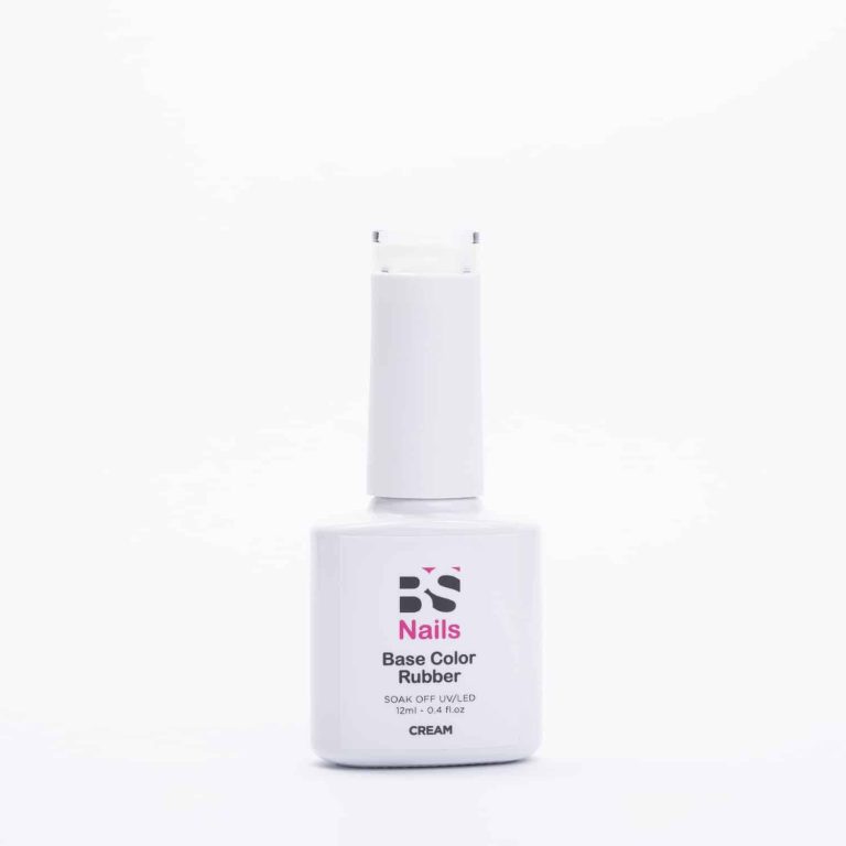 BSNAILS Base Color Rubber CREAM - Blanco Translucido - Beautystore Chile