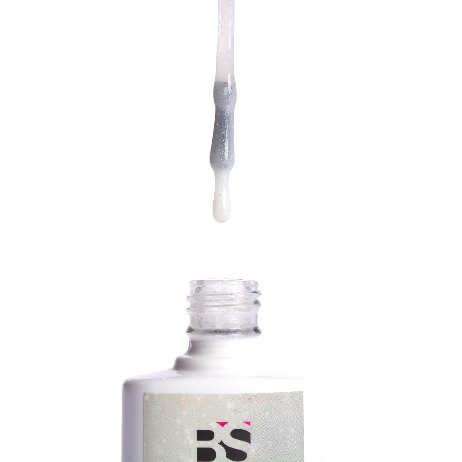 BSNAILS Base Rubber Color Glitter SNOW Beautystore Chile