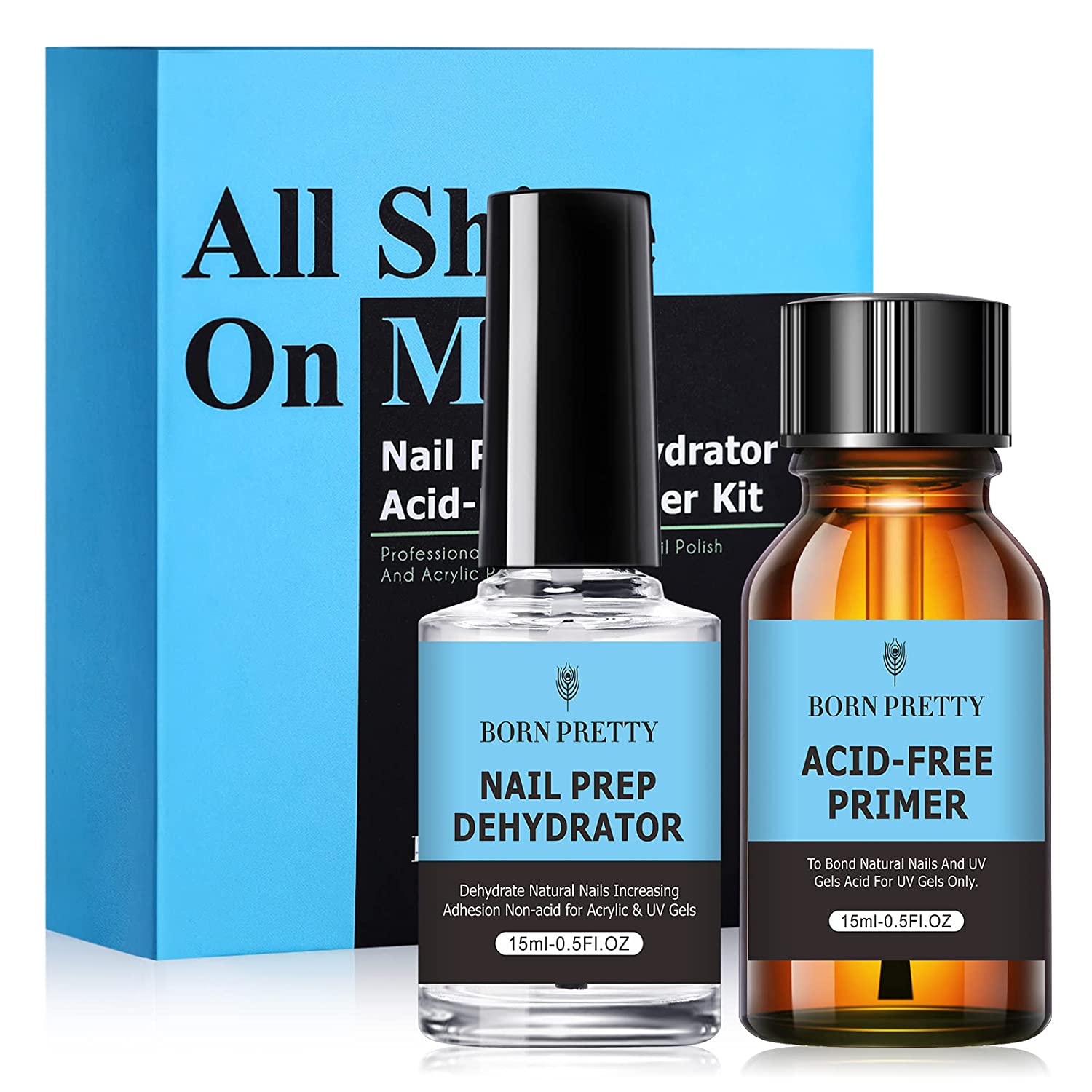 BORN PRETTY Kit Preparadores Nail Prep Primer 15ml BORN PRETTY Kit Preparadores Nail Prep Primer 15ml