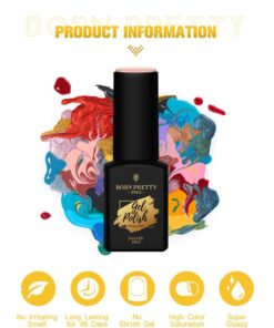 Born Pretty Esmalte Permanente 15 ml - Botella Negra
