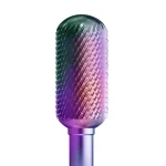 IQNAILS Fresa de Carburo Cilindro para retiro 0.60- Recubrimiento KMN Multicolor (#52)