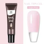 Born Pretty Nail Tips Gel para Soft Gel - 01 Light Pink - Tubo de 15 ml