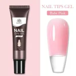 Born Pretty Nail Tips Gel para tips Soft Gel - 02 Baby Pink - Tubo 15 gr