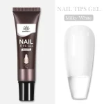 Born Pretty Nail Tips Gel para Soft Gel - 03 Milky White - Tubo de 15 gr