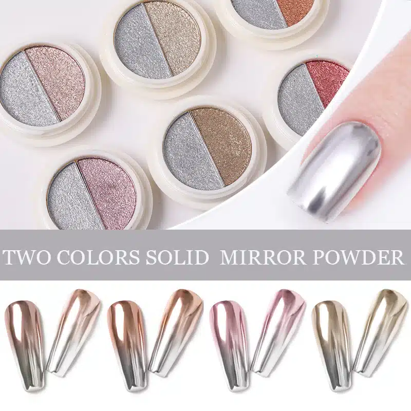 BORN PRETTY Mirrow powder Two color - Polvo Espejo Duo #1 - Imagen 3