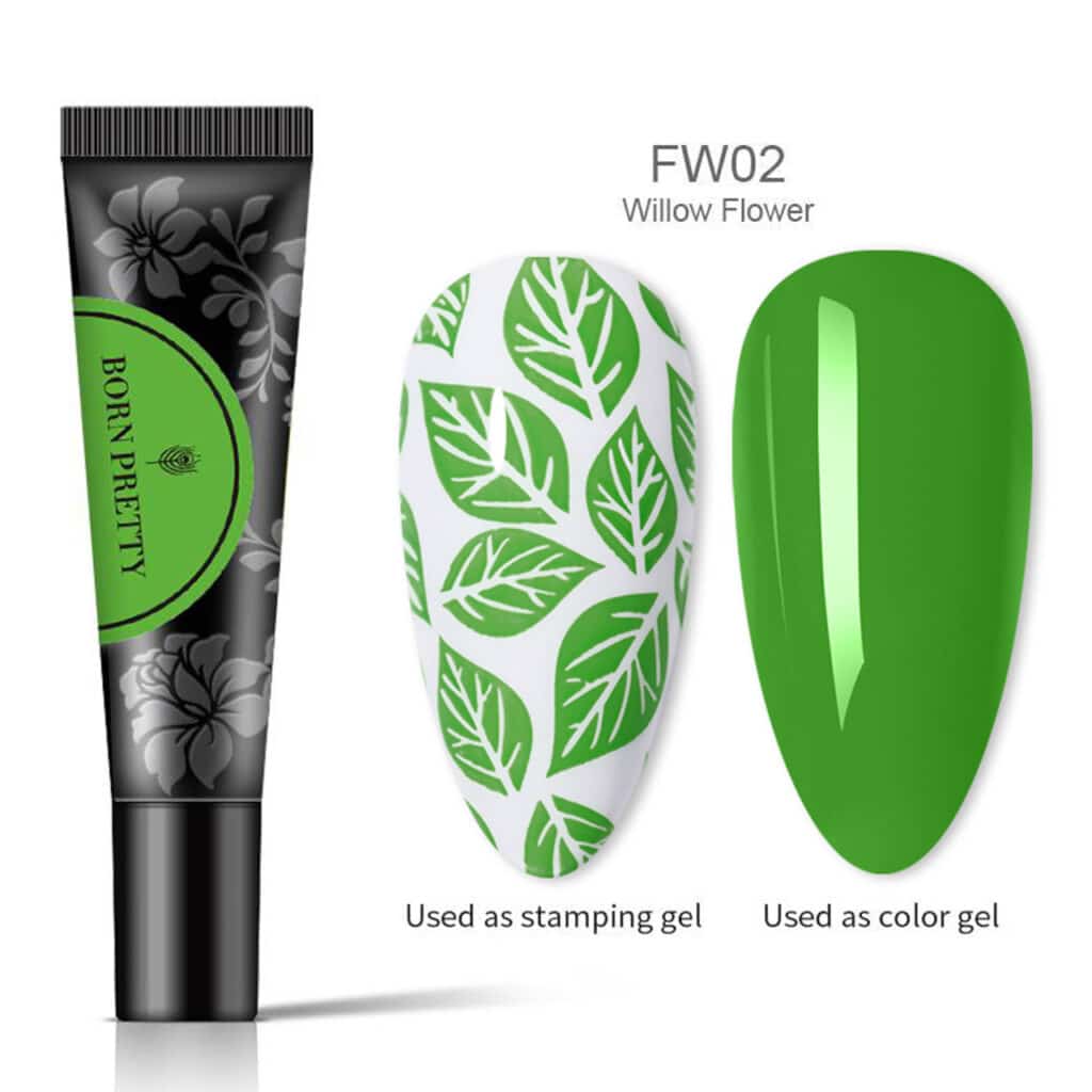 BORN PRETTY Stamping Gel 8 ml Color verde 02 Beautystore Chile