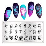 BORN PRETTY Placa de Stamping Metalica # L020