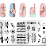 NICOLE DIARY Placa de Stamping Metalica #3