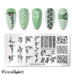 NICOLE DIARY Placa de Stamping Metalica #4