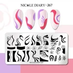 NICOLE DIARY Placa de Stamping Metalica #11