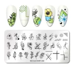 NICOLE DIARY Placa de Stamping Metalica #13