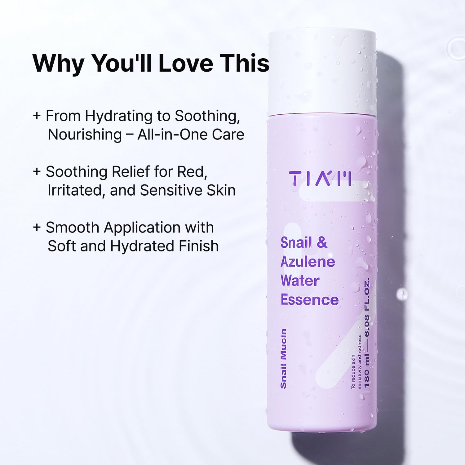 TIAM Snail & Azulene Water Essence -180 ml - Imagen 4