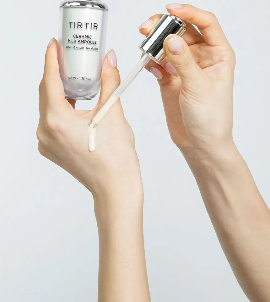 TIRTIR Ceramic Milk Ampoule - Serum Hidratante Iluminador 40ml - Imagen 5