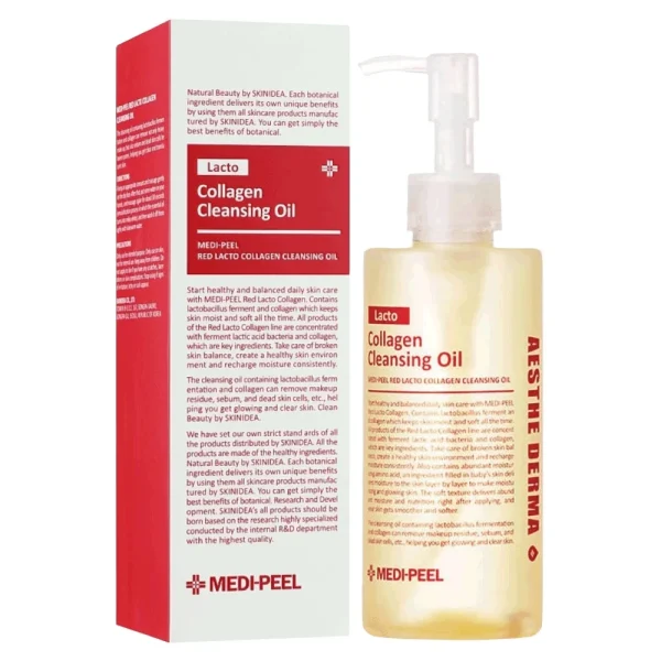 MEDIPEEL- Lacto Collagen Cleansing oil – Aceite Limpiador 200ml – venc 24/10/2026