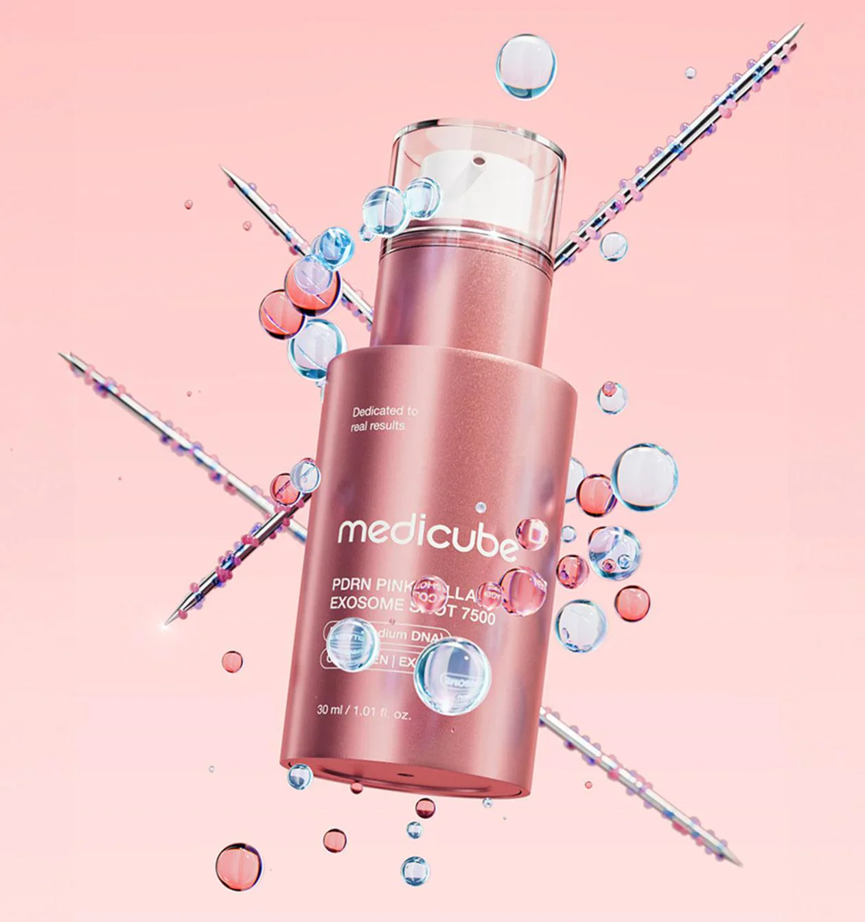 MEDICUBE PDRN Pink Collagen Exosome Shot Ampoule 7500 - Serum con