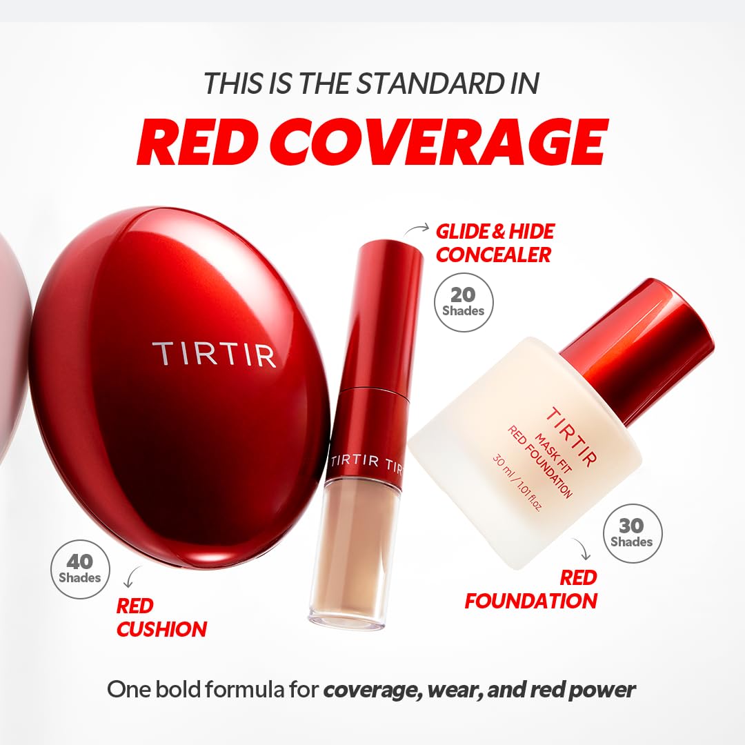 TIRTIR Red Mask Foundation – Base de Maquillaje Fluida 30ml – 27C Cool Beige - Imagen 10