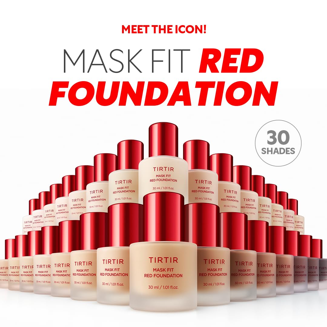 TIRTIR Red Mask Foundation – Base de Maquillaje Fluida 30ml – 27C Cool Beige - Imagen 11
