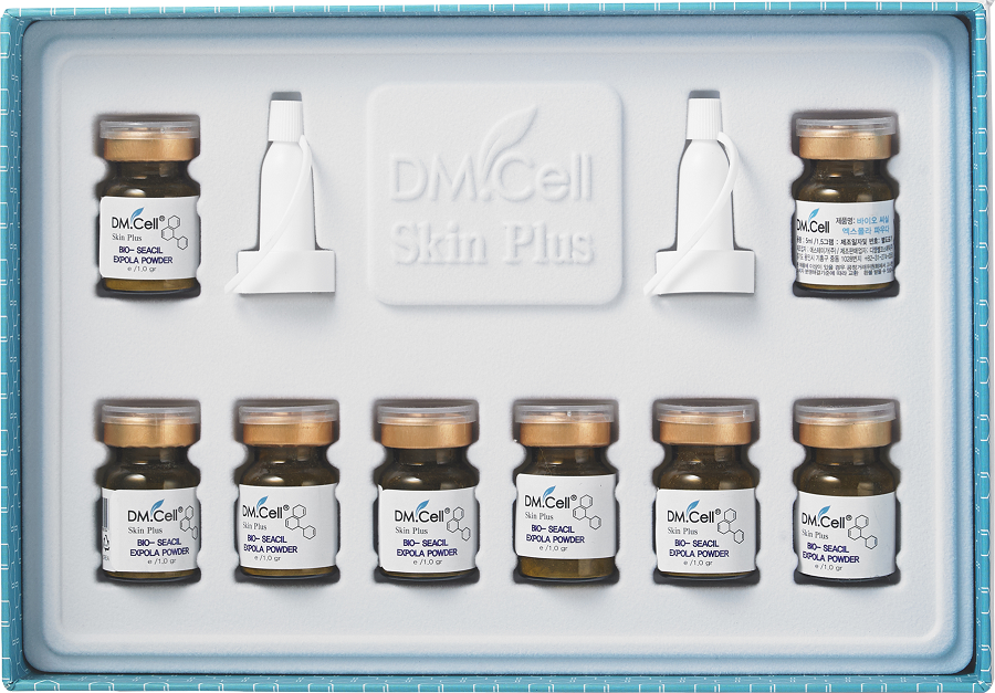 DM.CELL - Bio Seacil Exfola Powder Kit - Peeling de Algas 8 Ampollas + Activador 100ml - Imagen 6