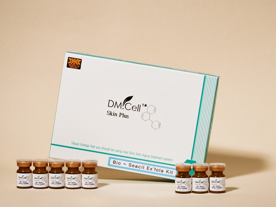 DM.CELL - Bio Seacil Exfola Powder Kit - Peeling de Algas 8 Ampollas + Activador 100ml - Imagen 5