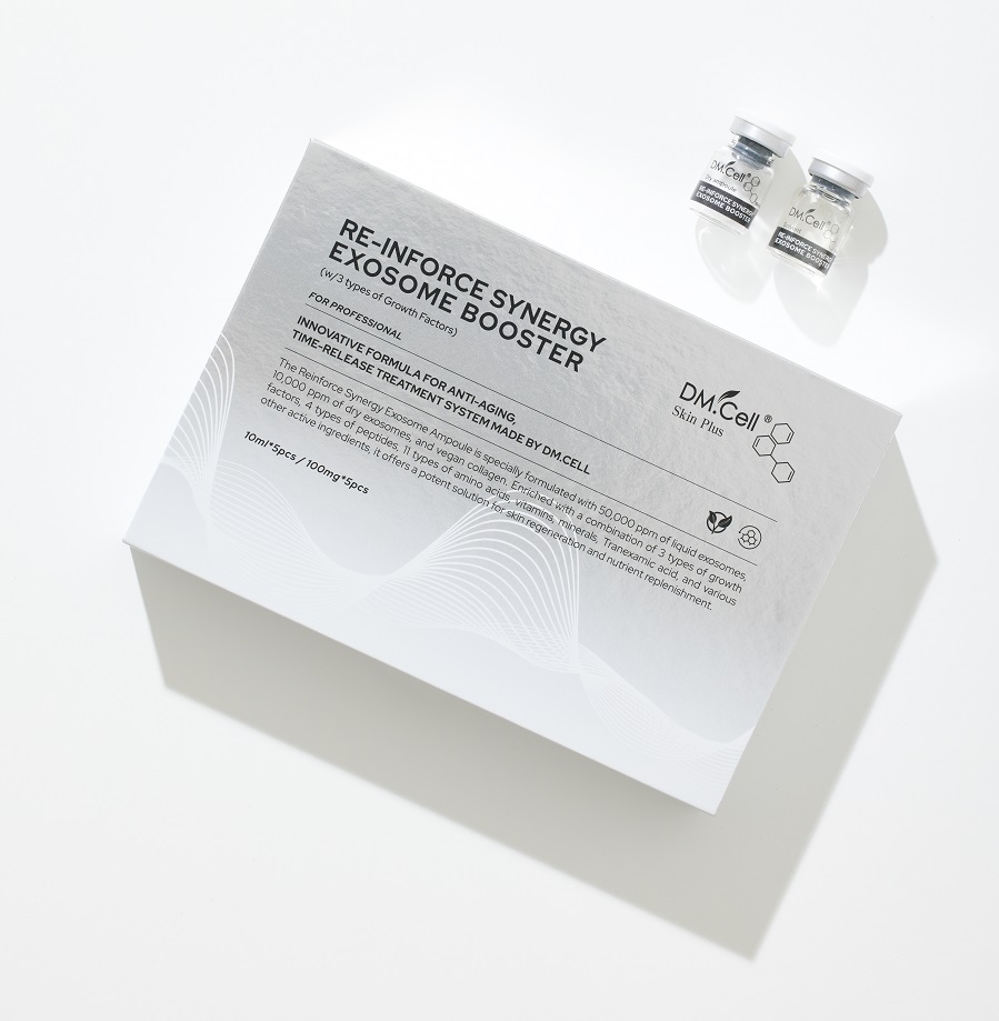 DM.CELL - Reinforce Exosome Ampoule Kit - 5 Ampollas x 100 mg + Activador - Imagen 4