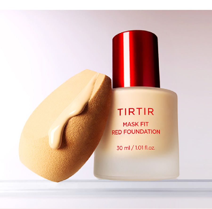 TIRTIR Red Mask Foundation – Base de Maquillaje Fluida 30ml – 27C Cool Beige - Imagen 5