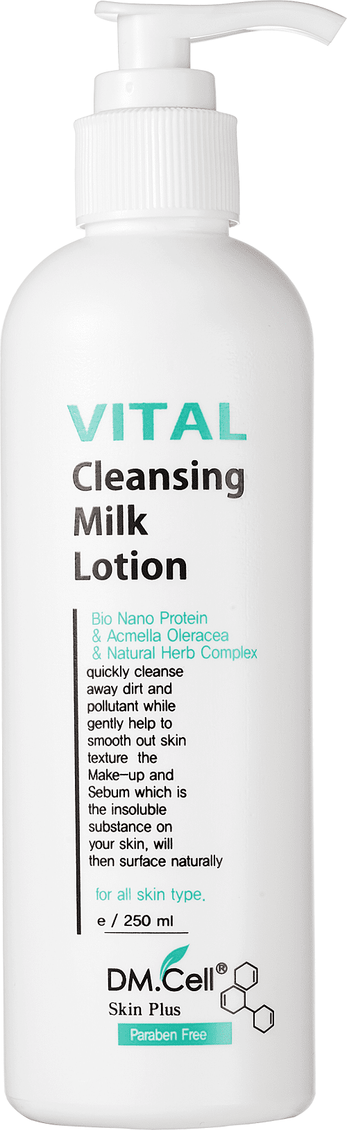 DM.CELL - Vita Cleansing Milk Lotion - Leche de Limpieza Facial - 250ml - Imagen 4