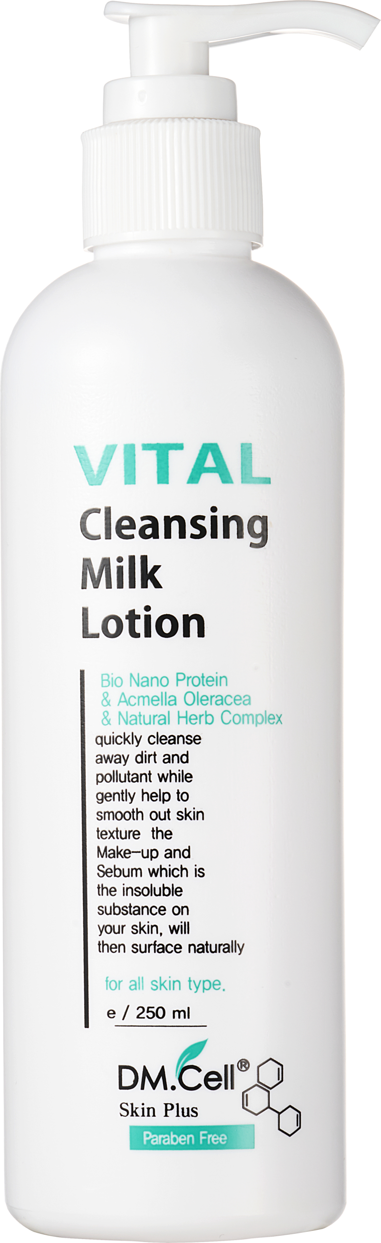 DM.CELL - Vita Cleansing Milk Lotion - Leche de Limpieza Facial - 250ml - Imagen 3