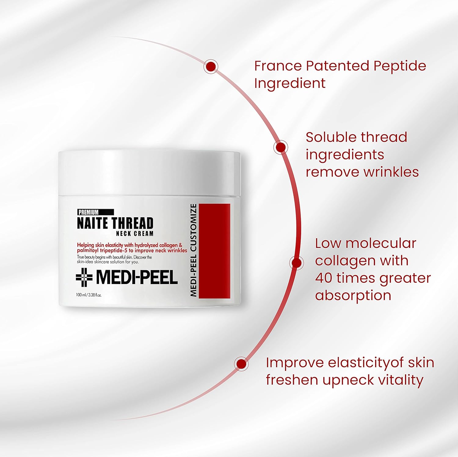 MEDIPEEL - Premium Collagen Naite Thread Neck Cream - 100ml - Imagen 4