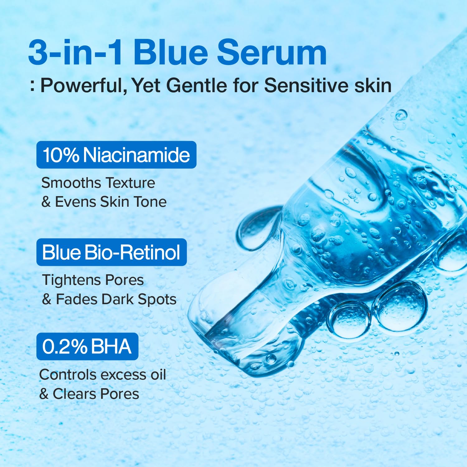 NUMBUZIN - Blue Bio-Retinol Pore Refining Serum - 10 piezas - Imagen 3