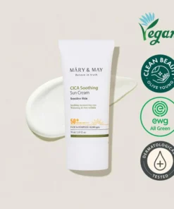 MARY & MAY - Cica Soothing Sun Cream - Fotoprotector SPF5+ PA++++ 50ml
