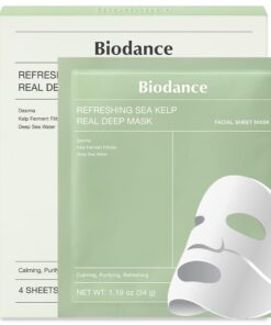 BIODANCE - Refreshing Sea Kelp Real Deep Mask - Mascarilla Hidratante - Caja 4pzs