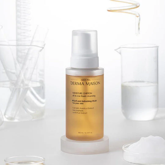 DERMA MAISON - Moisture Chiffon Foam Cleanser - Jabón Facial 300ml - Imagen 2