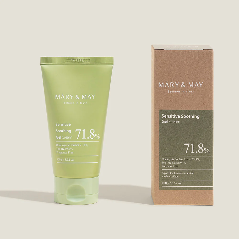 MARY&MAY - Sensitive Soothing Gel - Crema Antirojeces - Tubo 100g - Imagen 3
