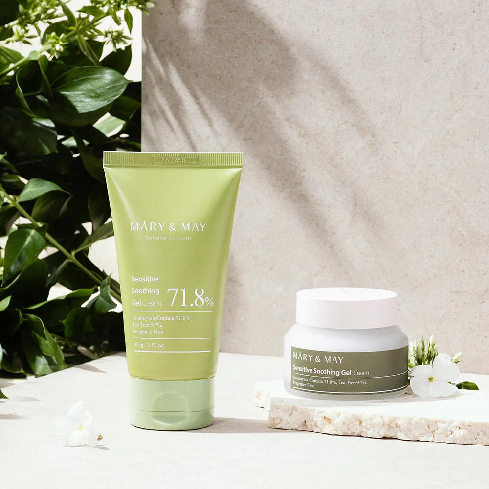 MARY&MAY - Sensitive Soothing Gel - Crema Antirojeces - Tubo 100g - Imagen 6