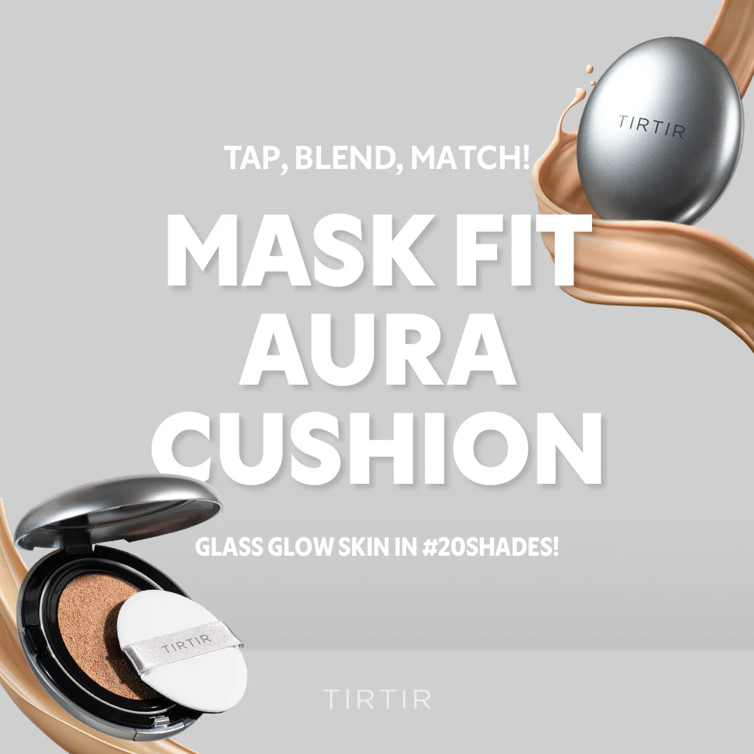 TIRTIR Mask Fit Aura Silver Cushion #17C PORCELAIN – Base de Maquillaje - Imagen 5