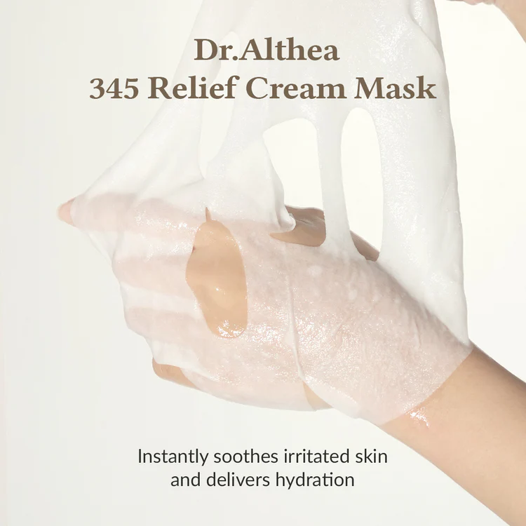 DR.ALTHEA - 345 Relief Cream Mask - Mascarillas Hidratantes - 4 Piezas - Imagen 3