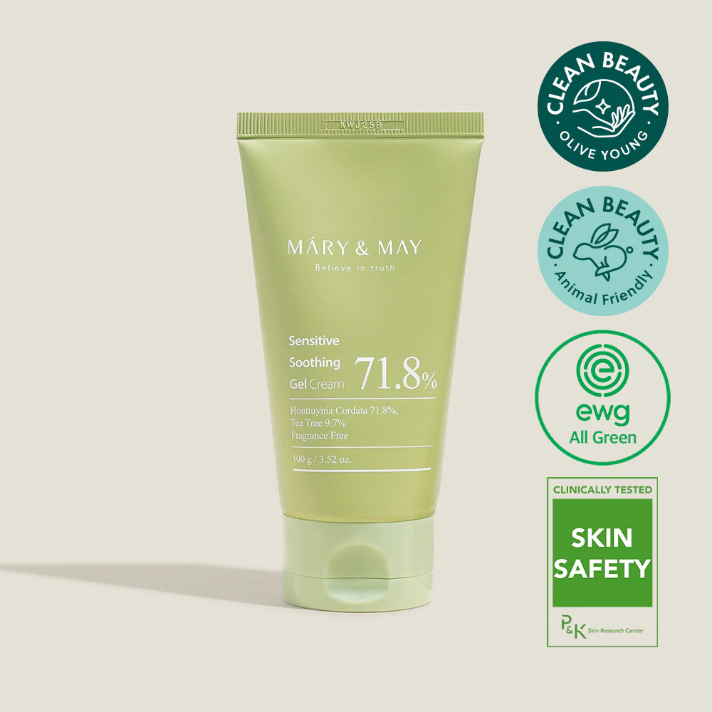 MARY&MAY - Sensitive Soothing Gel - Crema Antirojeces - Tubo 100g - Imagen 7