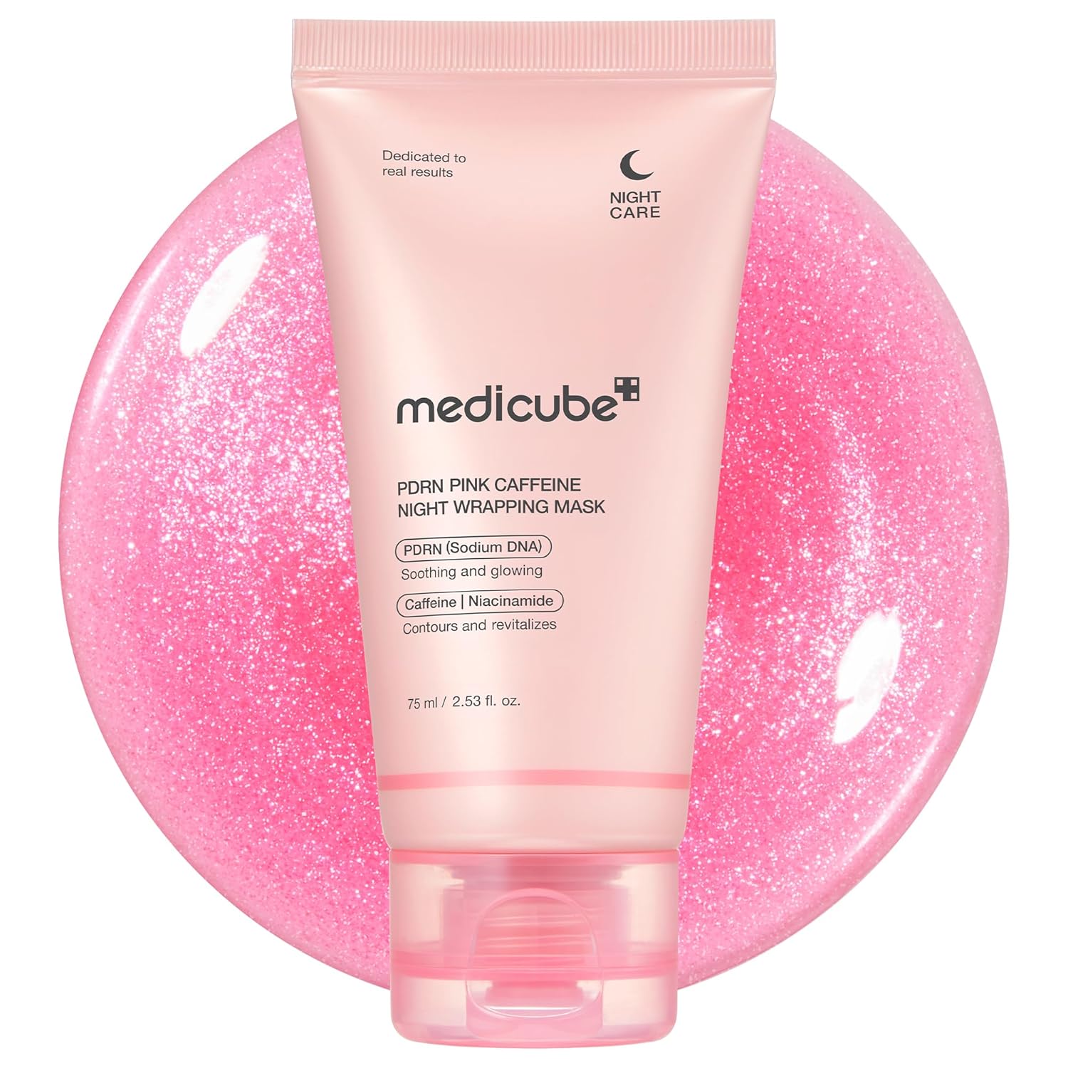 MEDICUBE - PDRN Pink Caffeine Night Wrapping Mask - Mascarilla Nocturna 75ml