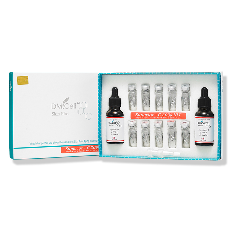 DM.CELL - Superior - C 20% Kit Profesional Antioxidante - 8 Ampollas + Activador - Imagen 6