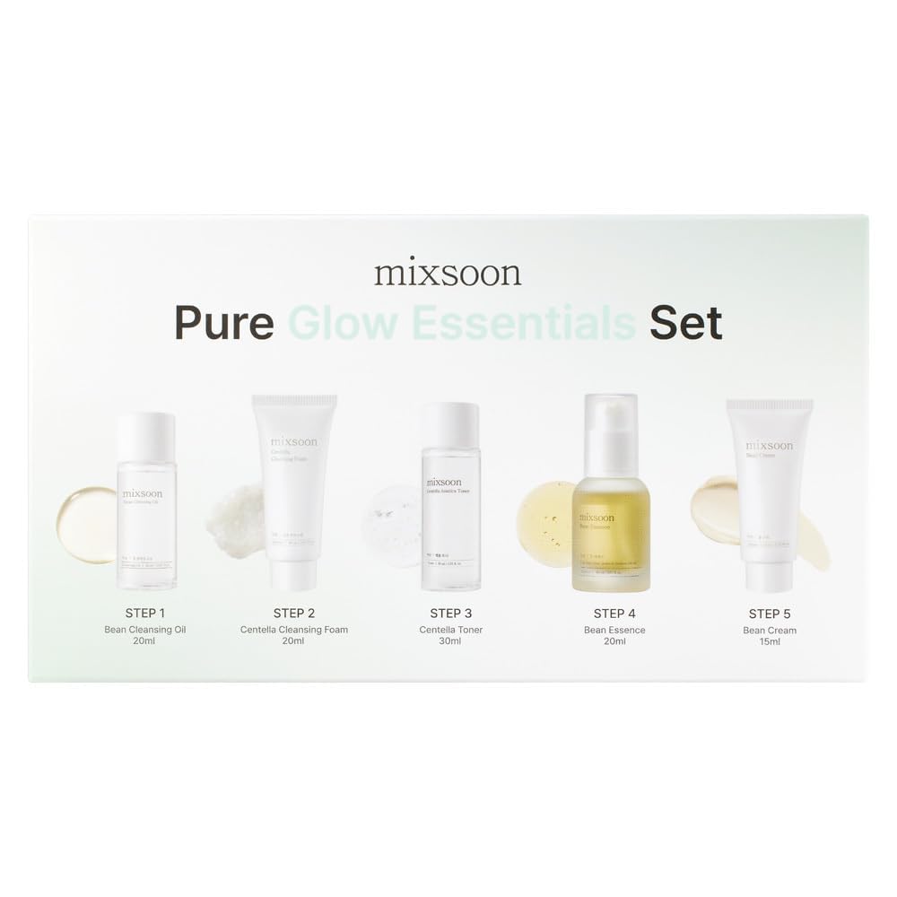 MIXSOON - Pure Glow Essentials Set - Kit Mini Tallas - 5 pzs