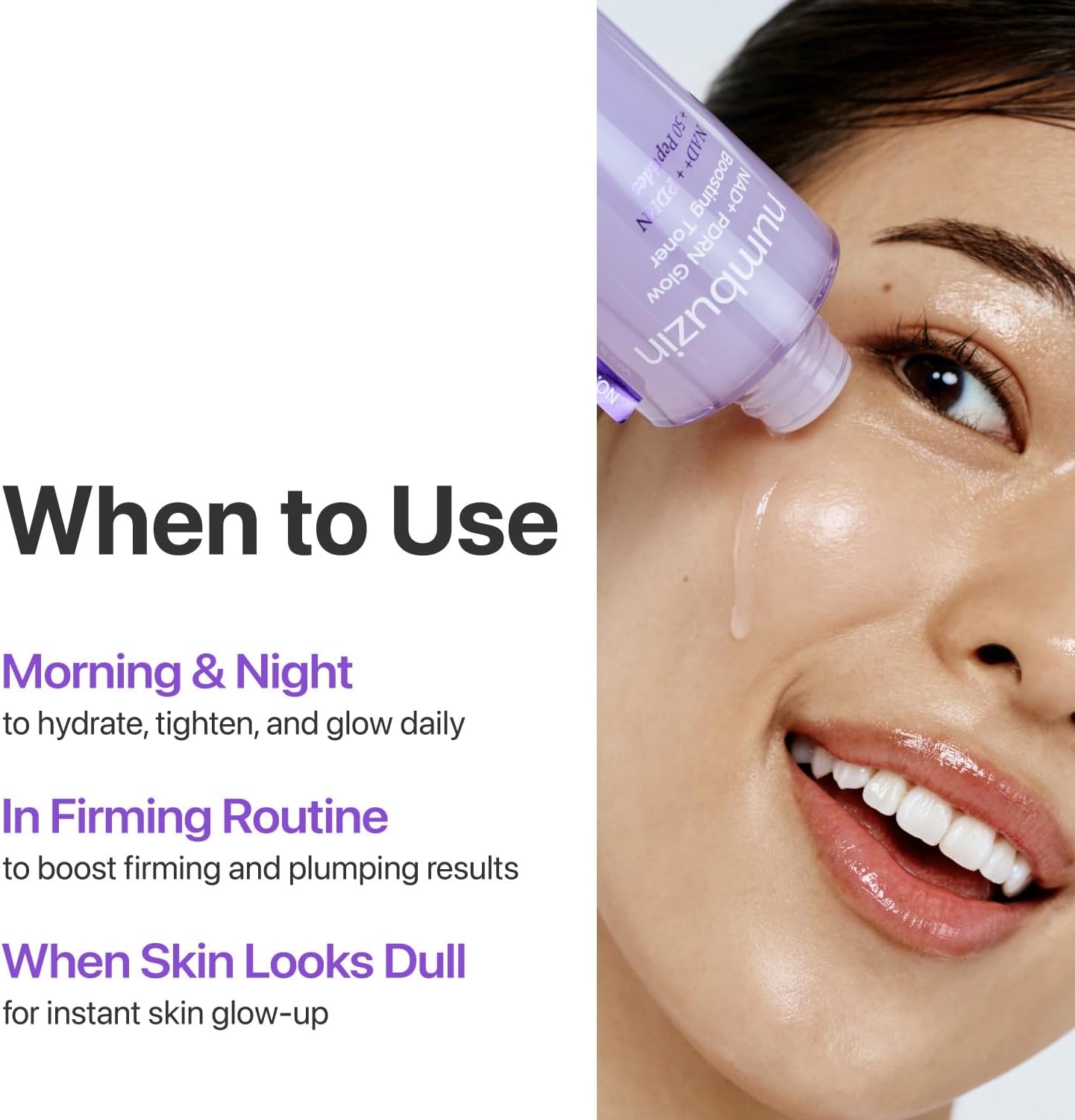 NUMBUZIN - 9+ NAD PDRN Glow Boosting Toner- 150 ml - Imagen 3