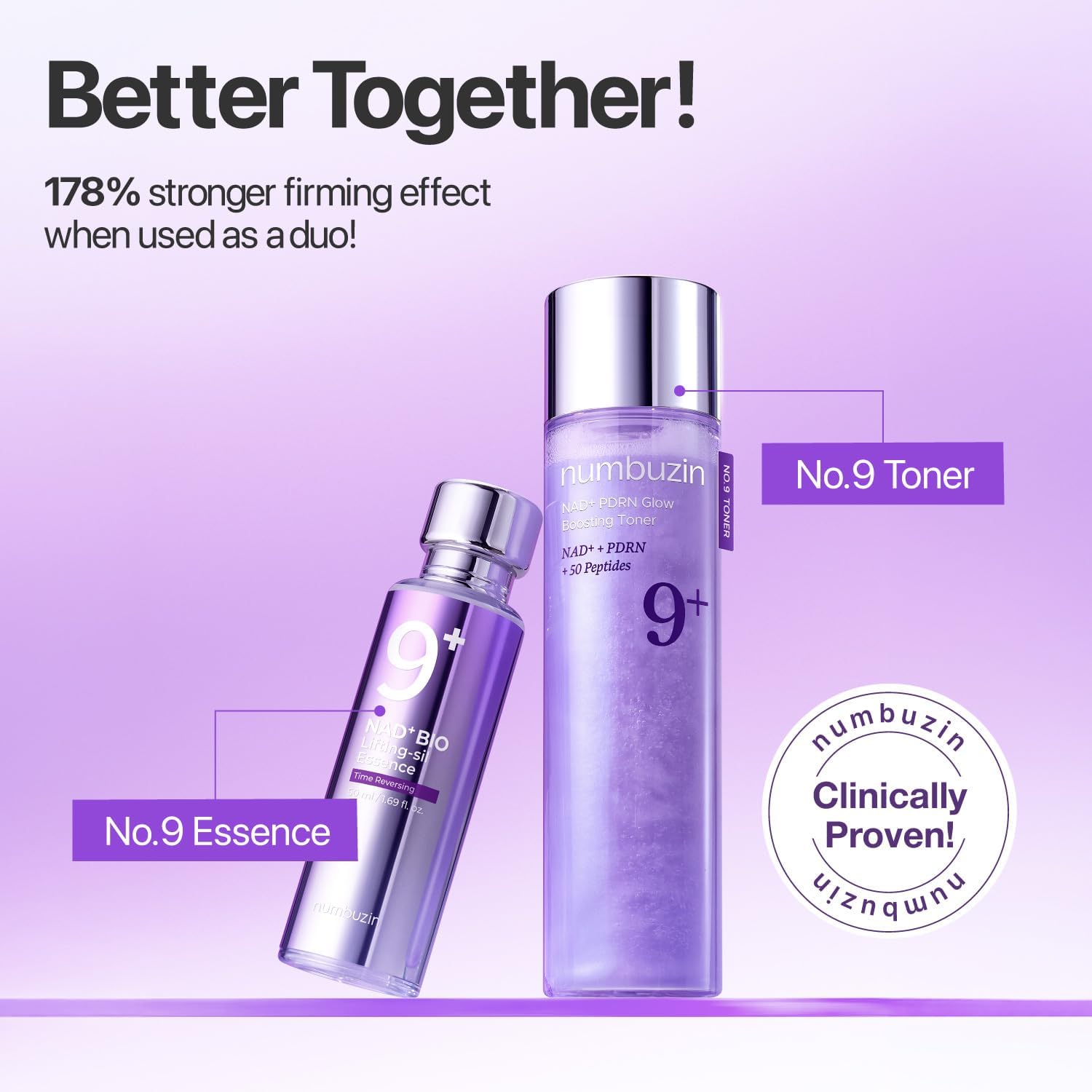 NUMBUZIN - 9+ NAD PDRN Glow Boosting Toner- 150 ml - Imagen 6