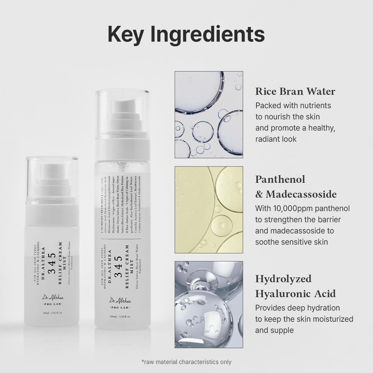 DR.ALTHEA - 345 Relief Cream Mist - Bruma Facial 60ml - Imagen 3