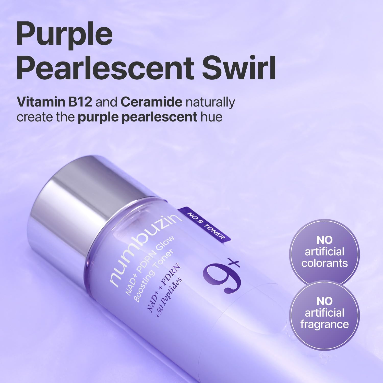 NUMBUZIN - 9+ NAD PDRN Glow Boosting Toner- 150 ml - Imagen 4