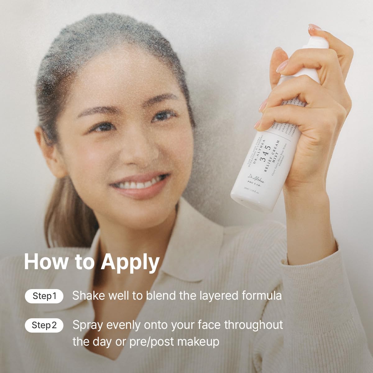 DR.ALTHEA - 345 Relief Cream Mist - Bruma Facial 60ml - Imagen 8