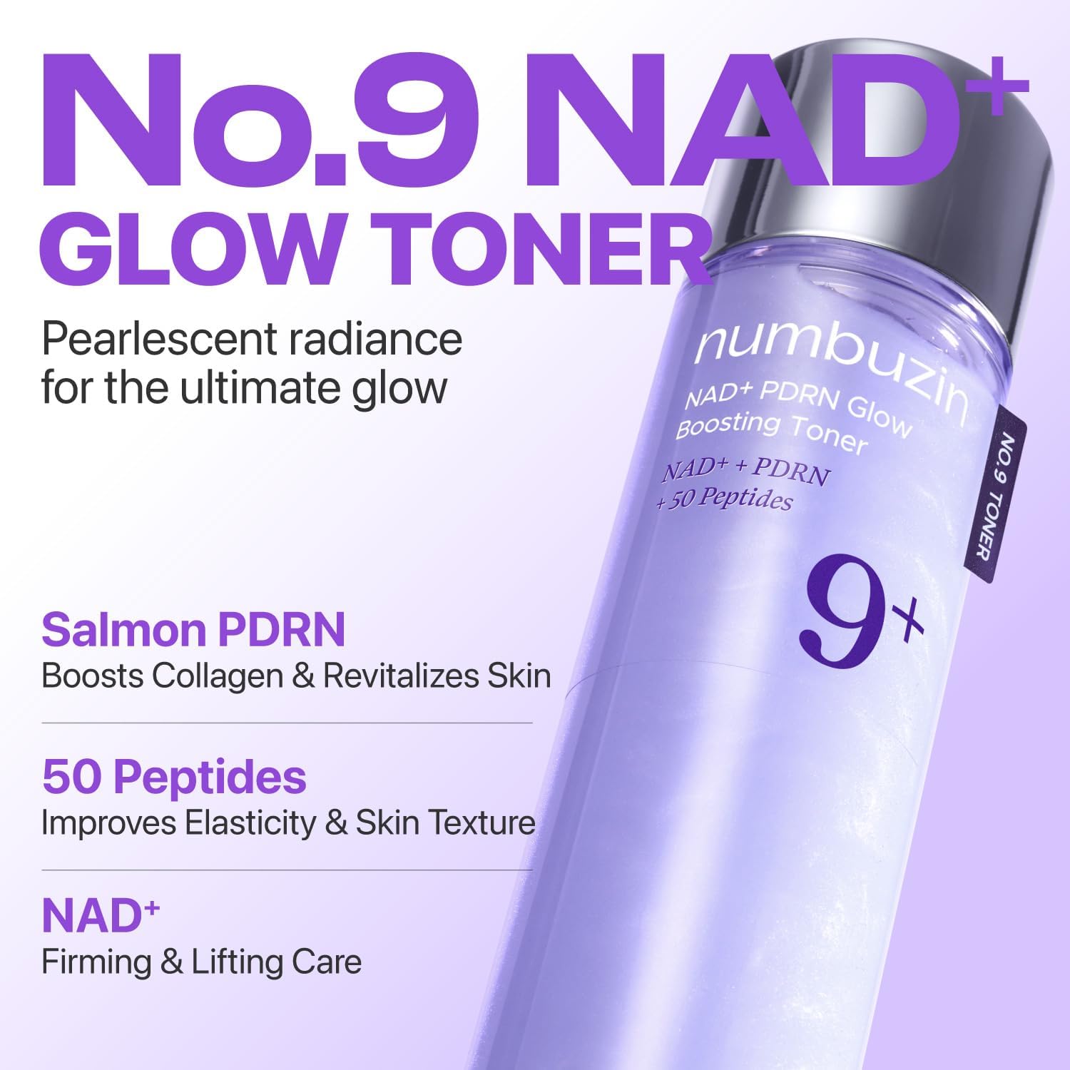 NUMBUZIN - 9+ NAD PDRN Glow Boosting Toner- 150 ml - Imagen 2