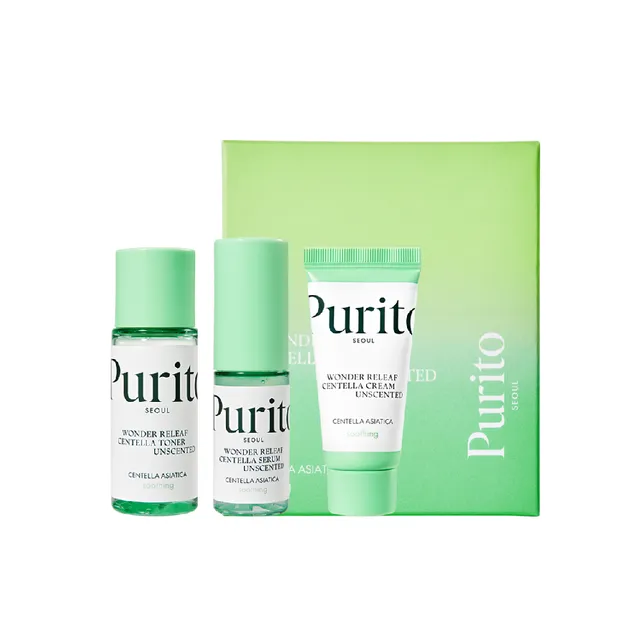 PURITO - Wonder Releaf Centella Mini Kit Unscented - 3 pzs Mini Tallas