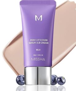 MISSHA - Perfect Cover Serum - BB Cream - Base de Maquillaje #21 Light Beige - 50ml